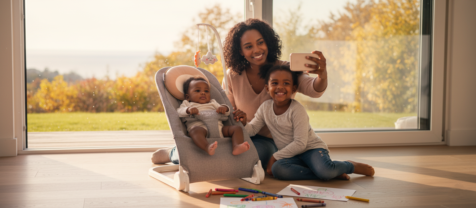 Introducing the Hibby Bounce: A Modern Baby Bouncer for Minimalist Homes