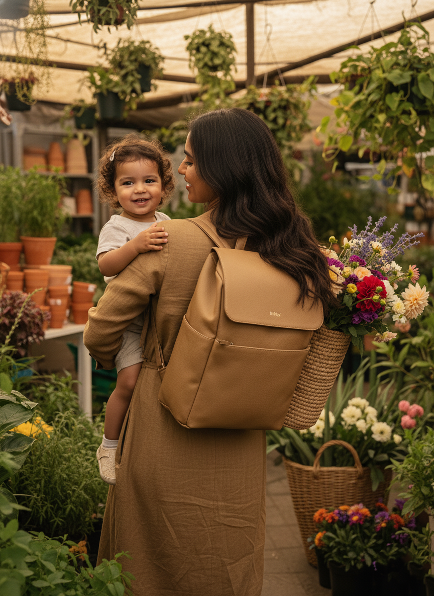 Hibby Baby's Vegan Leather Diaper Bag